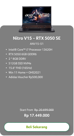 Nitro V15 - RTX 5050 SE ANV15-51